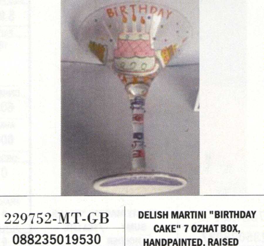 Delish Martini Glass by Crystal Clear Industries-1