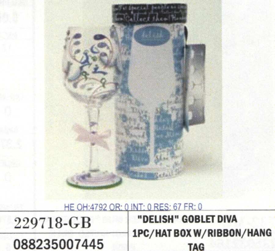 Delish Water Goblet by Crystal Clear Industries-1