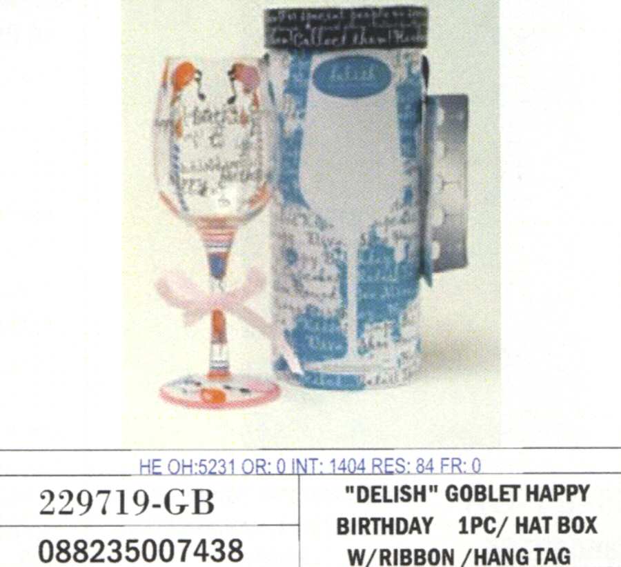 Delish Water Goblet by Crystal Clear Industries-1