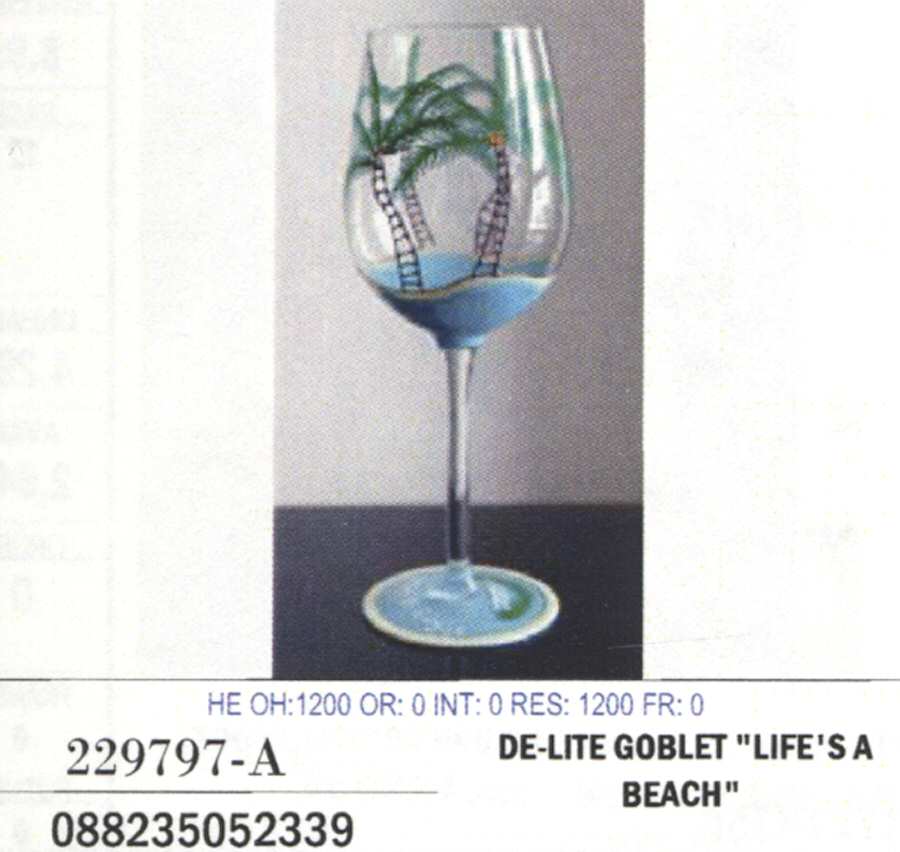 De Lite Water Goblet by Crystal Clear Industries-1