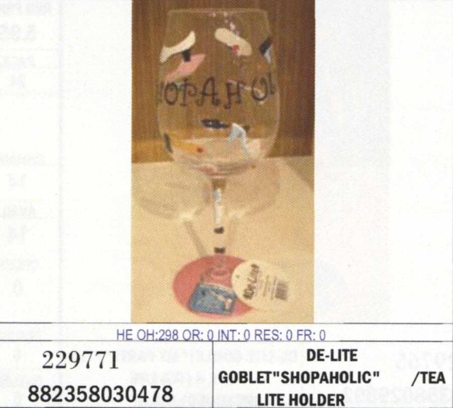 De Lite Water Goblet by Crystal Clear Industries-1