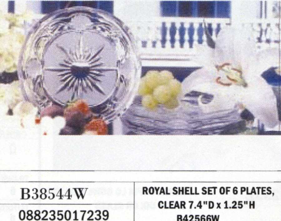 Royal Shell Salad Plate by Crystal Clear Industries-1