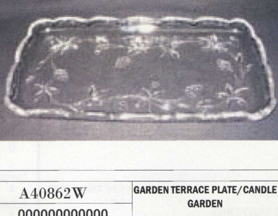 Garden Terrace 11" Candle Plate by Crystal Clear Industries-1