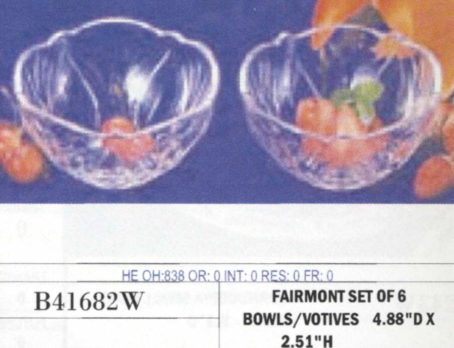 Fairmont Small Fruit Dessert Bowl by Crystal Clear Industries-1