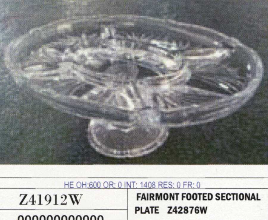 Fairmont 5-Section Divided Plate by Crystal Clear Industries-1