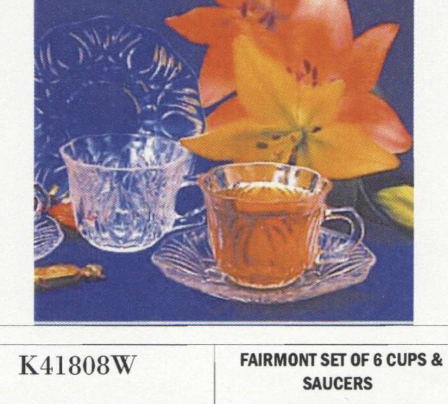 Fairmont Cup & Saucer Set by Crystal Clear Industries-1
