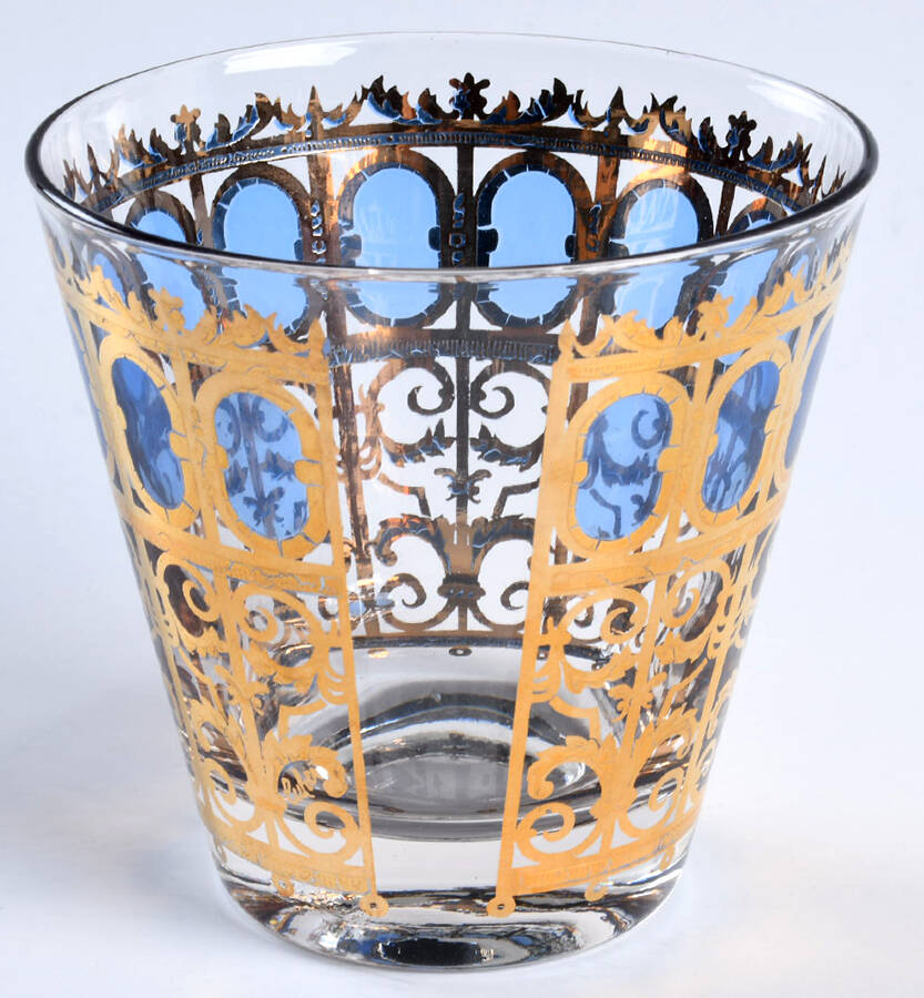 Azure Scroll Double Old Fashioned by Culver-1