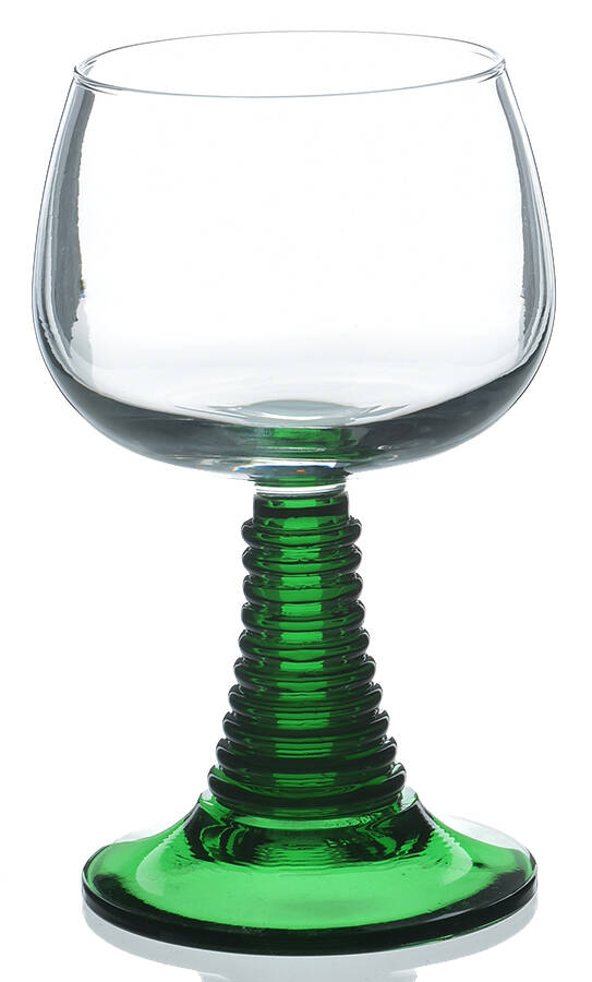 Roemer Green Water Goblet by Cristal D'Arques - Durand-1