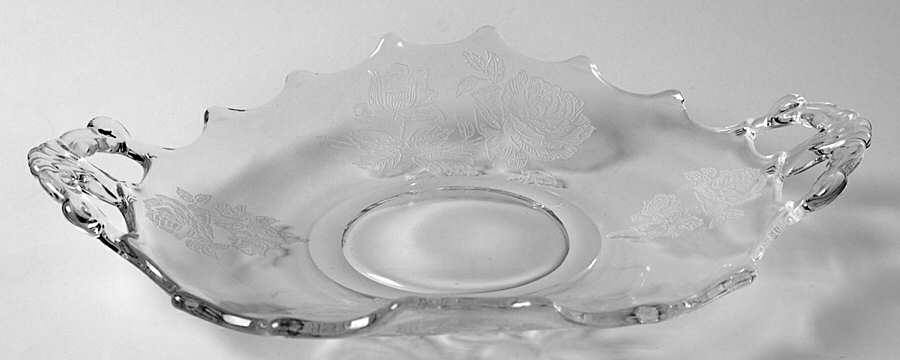 Deco Fan 1 Handled Bon Bon by Central Glass Works-1