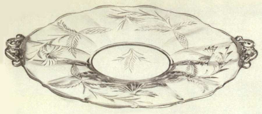 Cut 1064 Handled Cake Plate by Cambridge-1