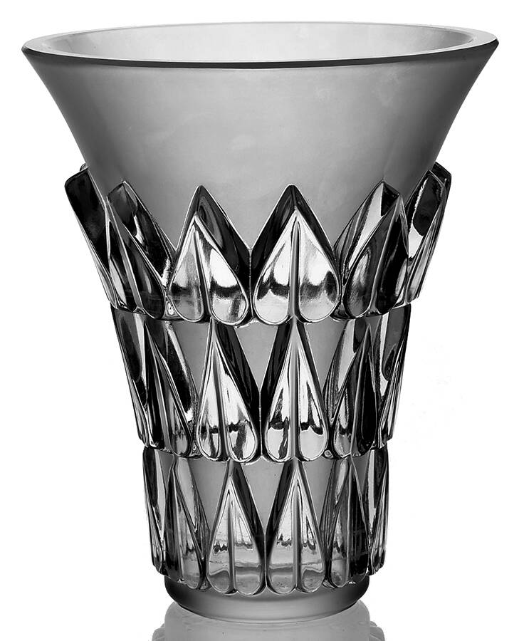 Feuilles 7" Flower Vase by Lalique-1