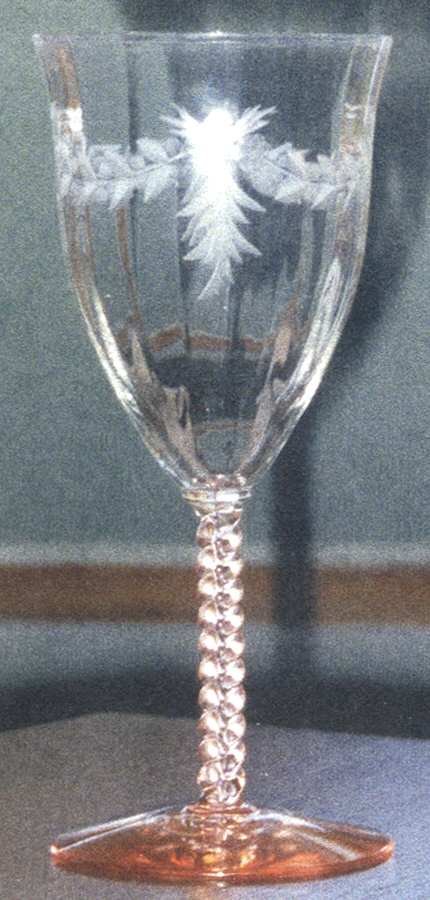 1426-7 Water Goblet by Central Glass Works-1
