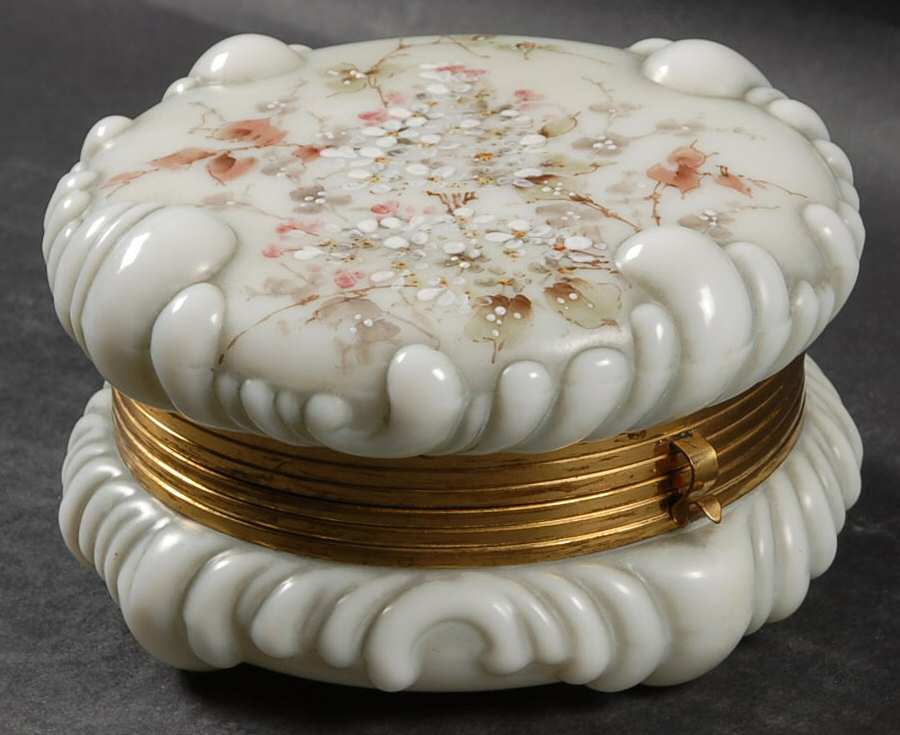 Wave Crest Round Jewelry Box by CF Monroe-1