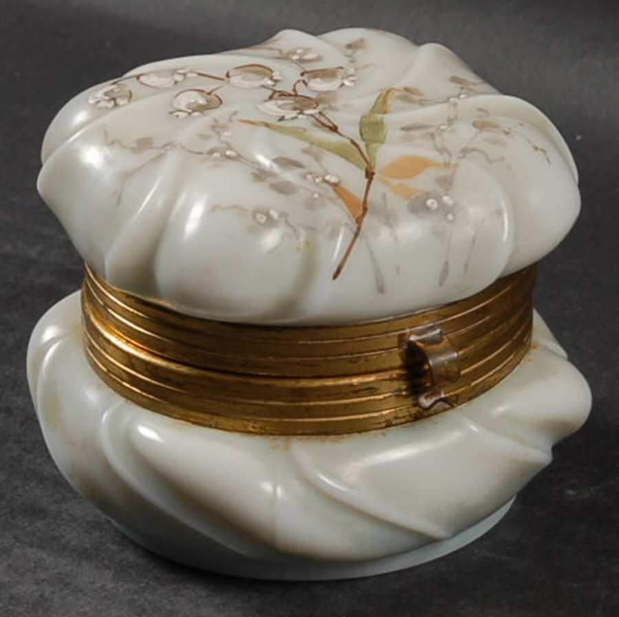 Wave Crest Round Box with Hinged Lid by CF Monroe-1