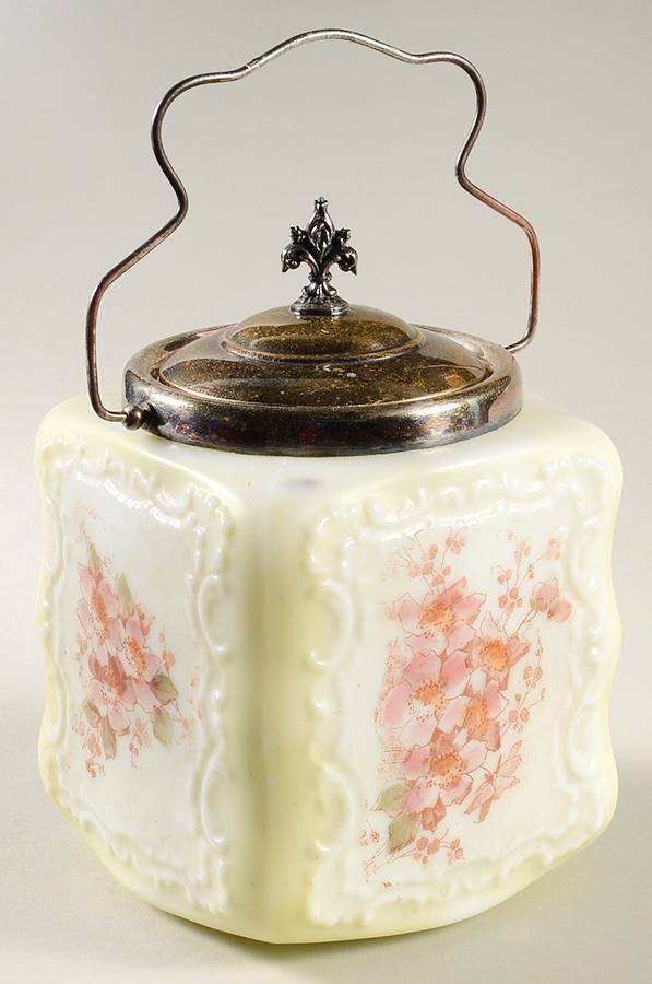 Wave Crest Biscuit Barrel & Lid by CF Monroe-1