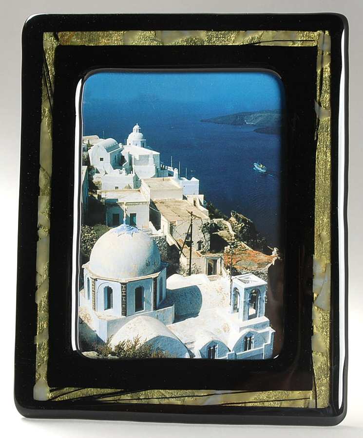Black & Gold Frame-Holds 5" X 7" Photo by Christopher Stuart-1