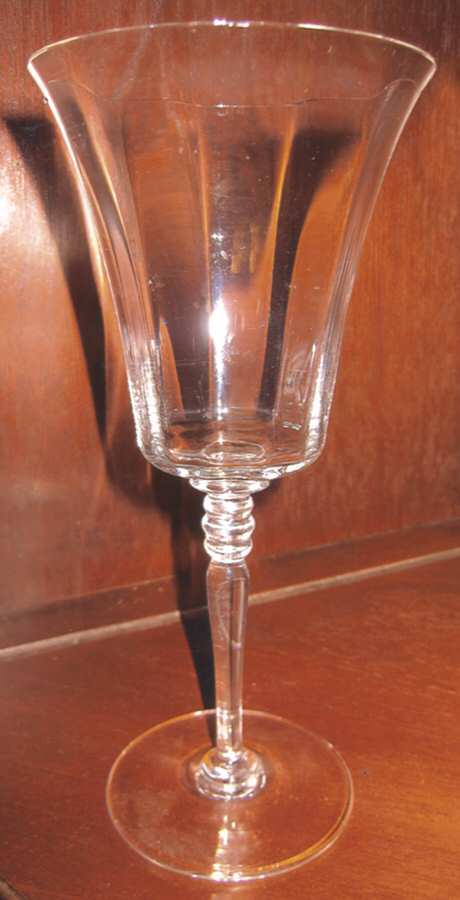 Pamela Clear Water Goblet by Central Glass Works-1