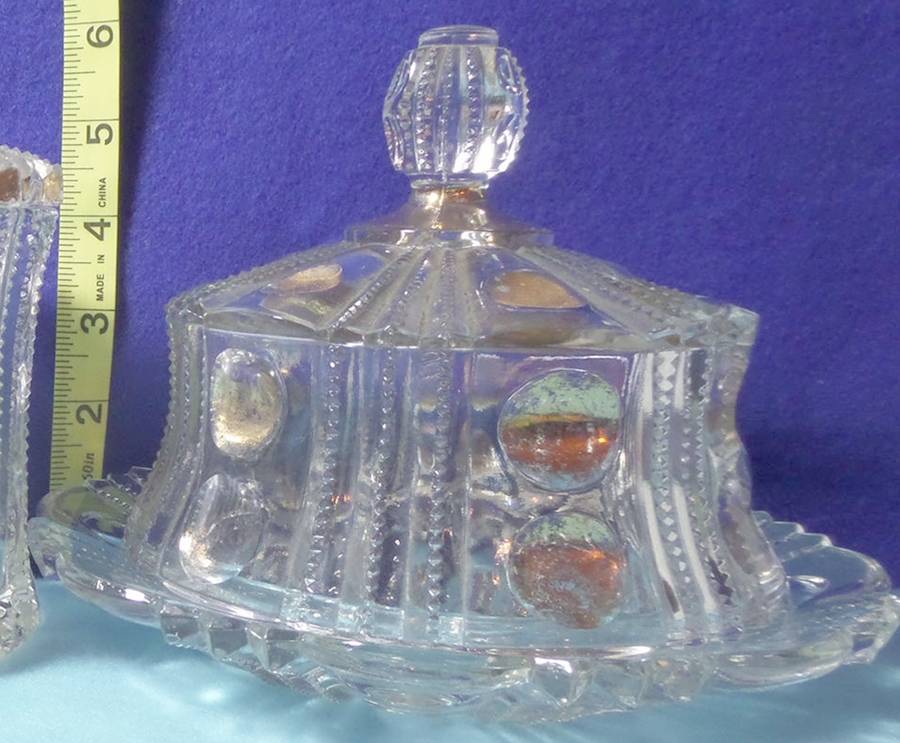 Famous Gold Round Covered Butter by Co-Operative Flint-1