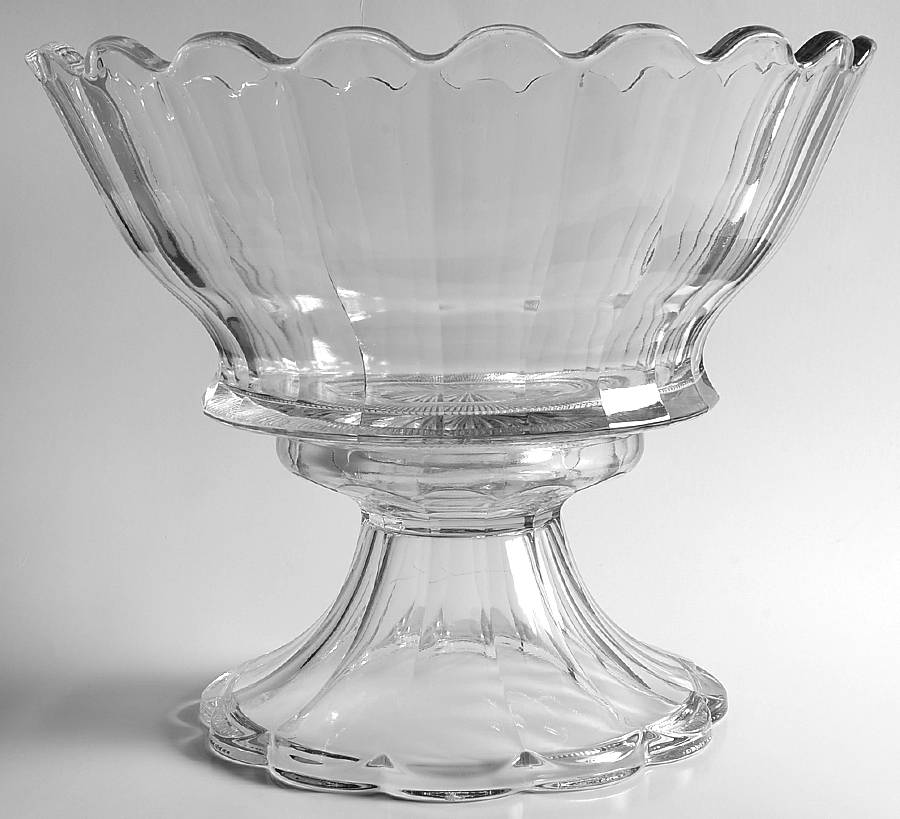 Ray Punch Bowl with Stand by Co-Operative Flint-1
