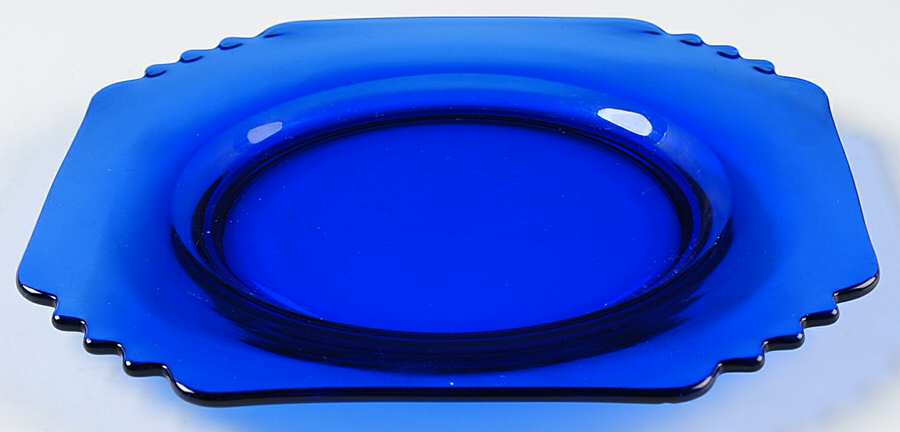 1450 Blue (Cobalt) 7" Salad Plate by Central Glass Works-1