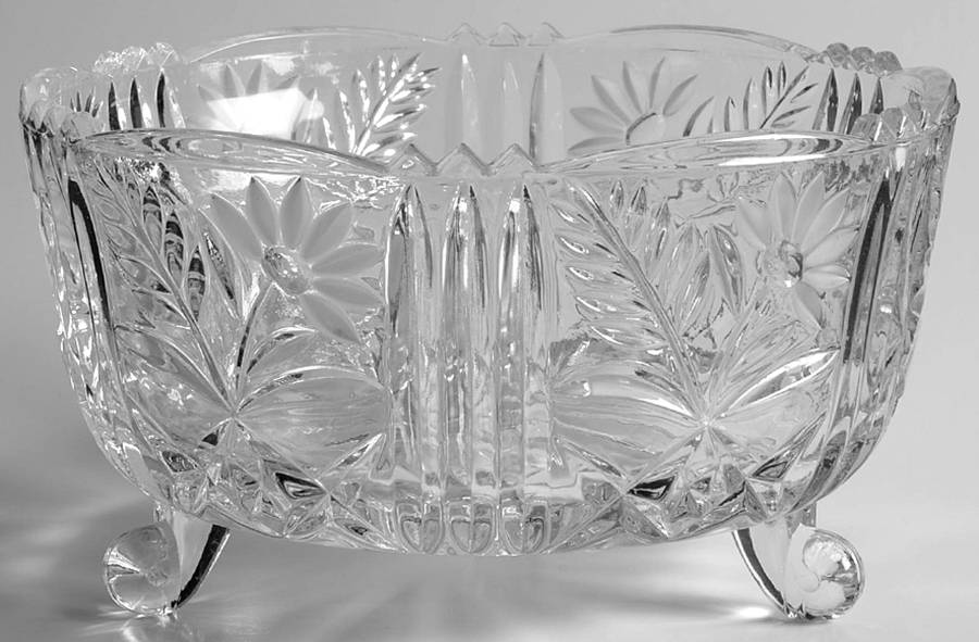 Margaret 8" Footed Bowl by Crystal Clear Industries-1