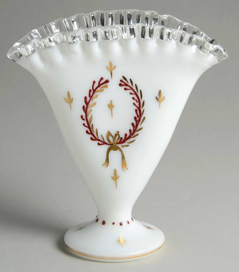 Laurel and Bow 6" Fan Vase by Charleton Decorating-1