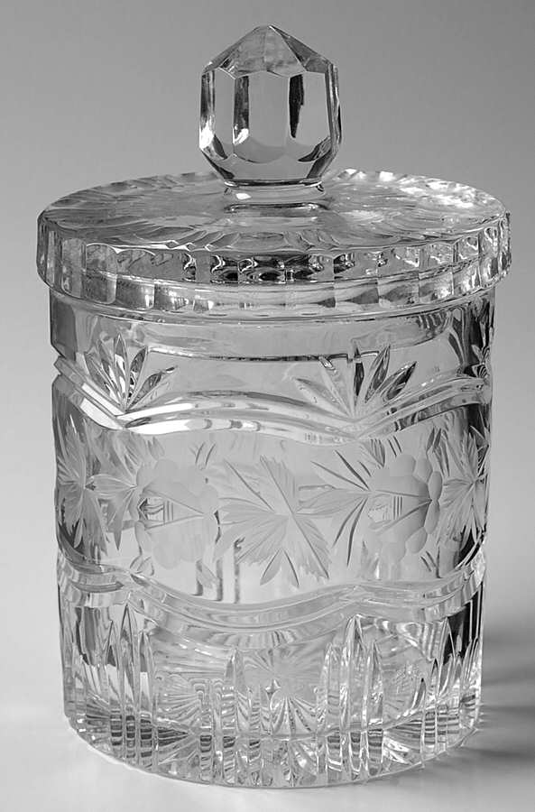 Ashley Biscuit Barrel & Lid by Crystal Clear Industries-1