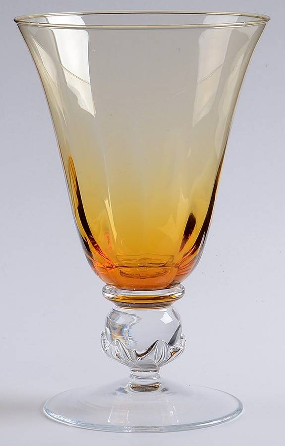 C4H2 Amber Water Goblet by Charter Club-1