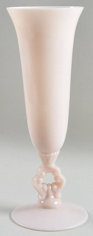 Crown Tuscan 10" Keyhole-Stem Footed Vase by Cambridge-1
