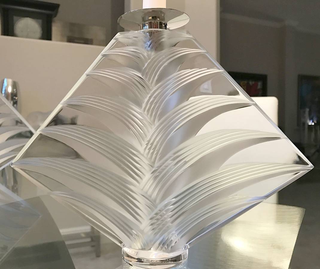 Ravelana 8" Single Light Candlestick by Lalique-1