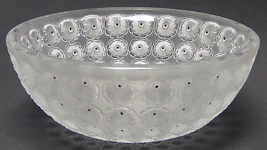 Nemours 10" Round Bowl by Rene Lalique-1