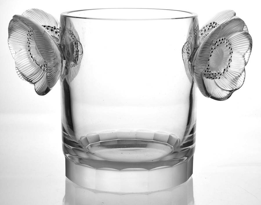 Two Anemones Champagne Bucket by Lalique-1
