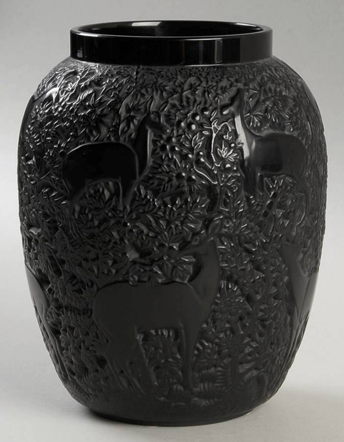 Biches 7" Flower Vase by Lalique-1