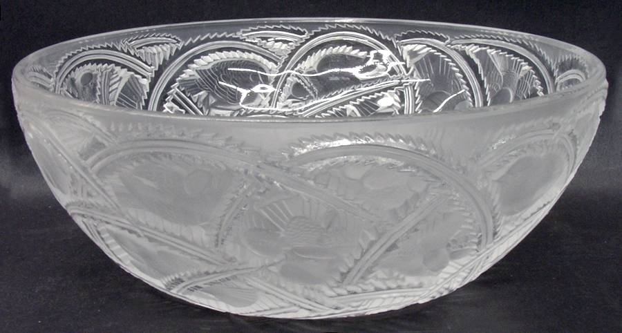 Pinson 9" Round Bowl by Lalique-1