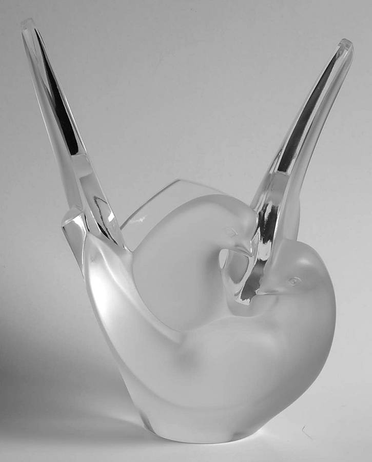 Sylvie 8" Flower Vase by Lalique-1