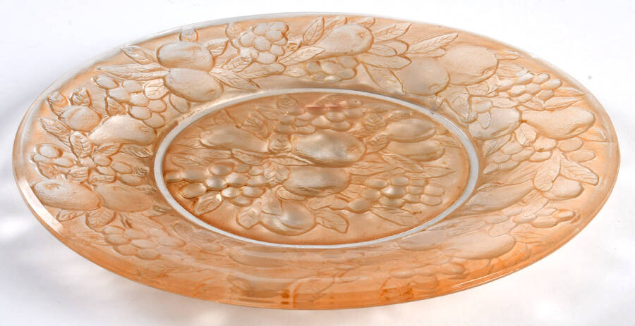 Martele' Brown (Light) Luncheon Plate by Consolidated-1
