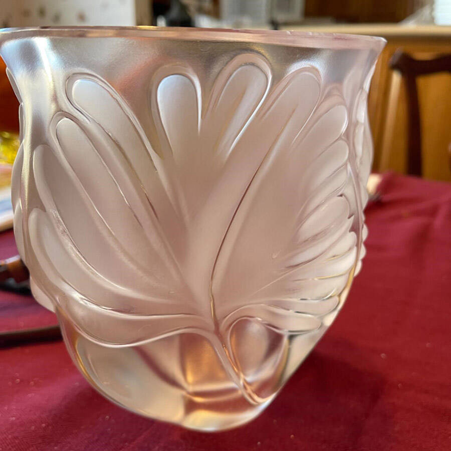 Noailles 7" Flower Vase by Lalique-1