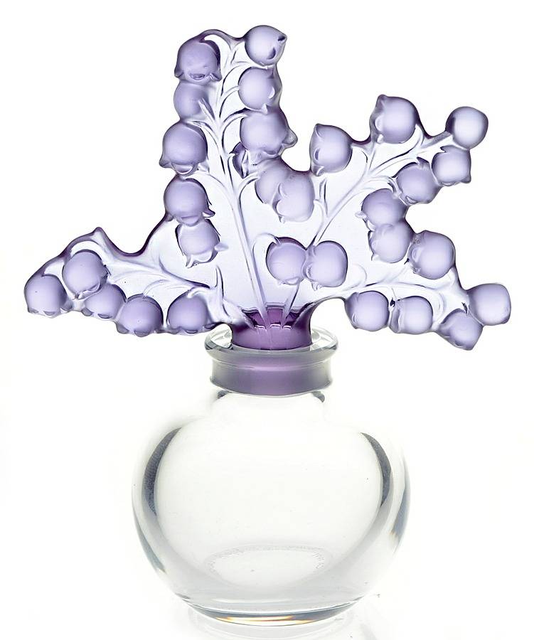 Crystal Lalique Perfume Bottles Clairefontaine Perfume Bottle & Stopper by Lalique-1