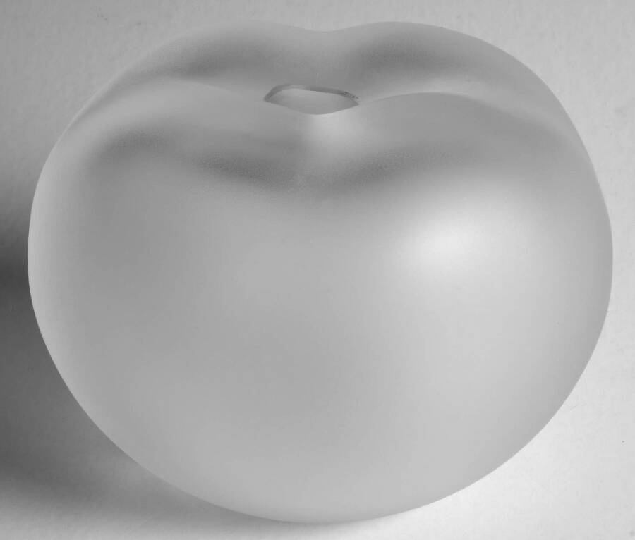 Crystal Lalique Perfume Bottles Pomme (Apple) Perfume Bottle No Stopper by Lalique-1