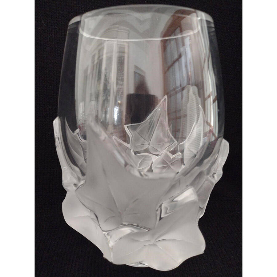 Hedera 7" Flower Vase by Lalique-1