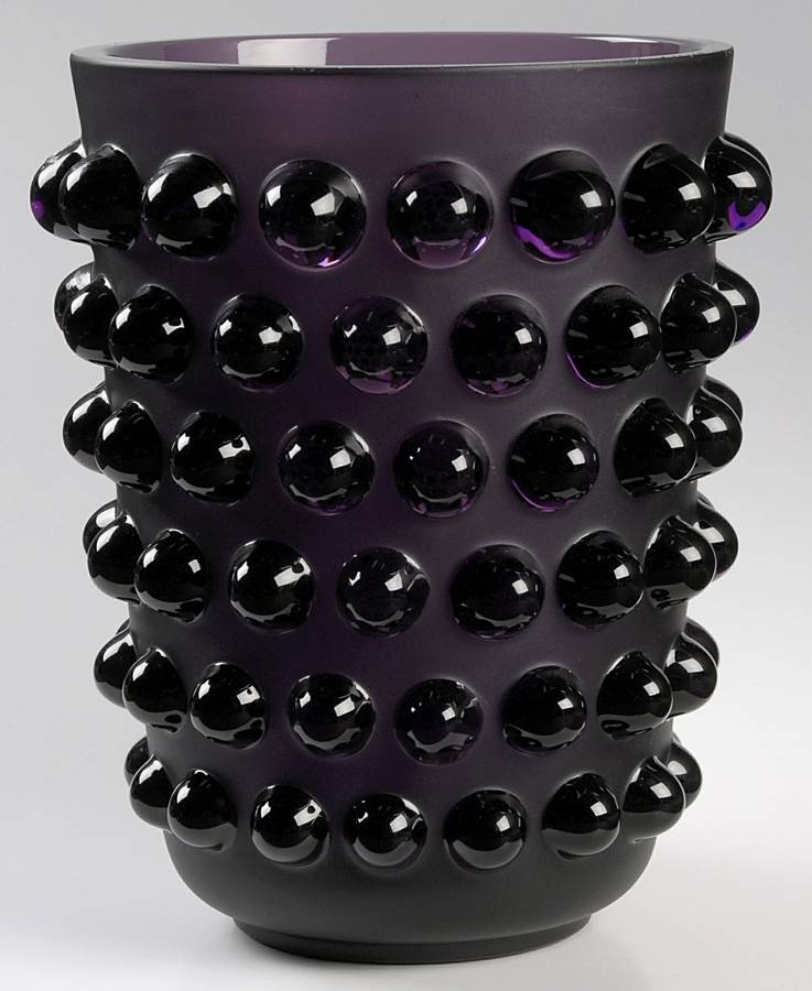 Mossi 8" Flower Vase by Lalique-1