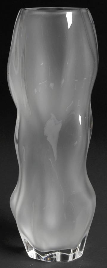 Icy 9" Flower Vase by Lalique-1