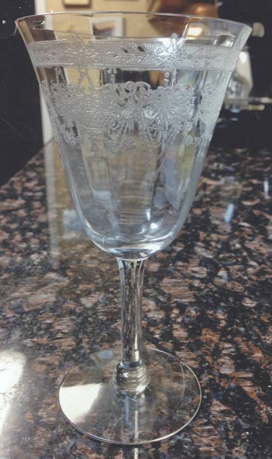 Swag & Dangle Water Goblet by Central Glass Works-1