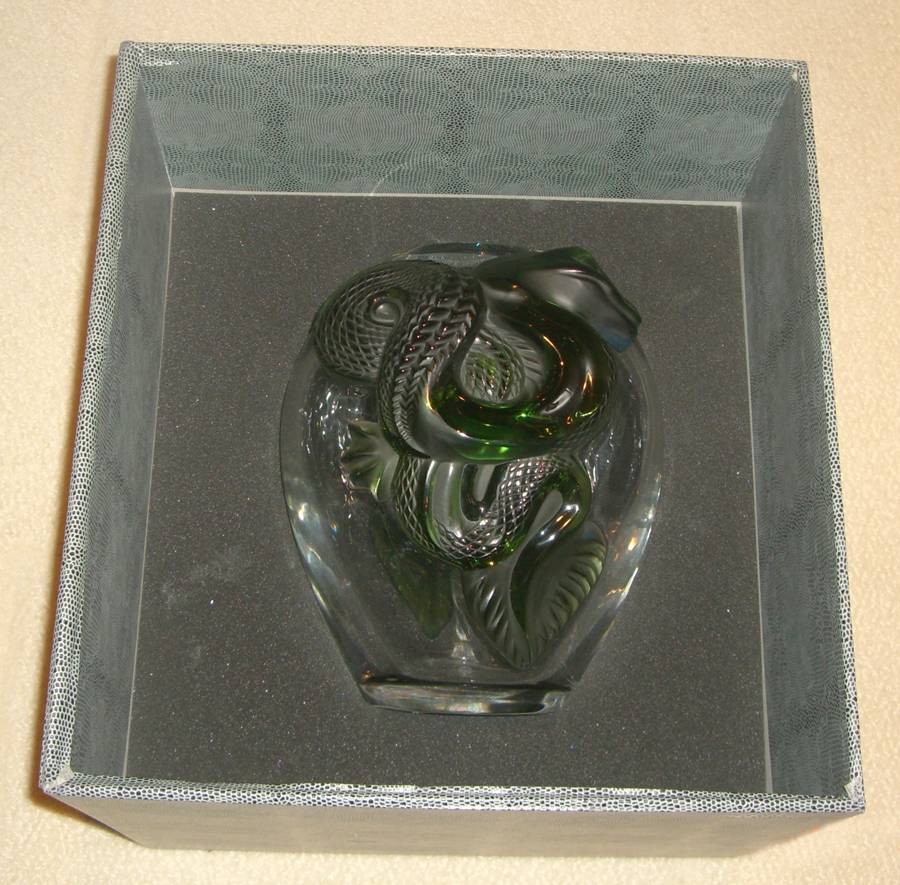 Dragons 11" Flower Vase by Lalique-1