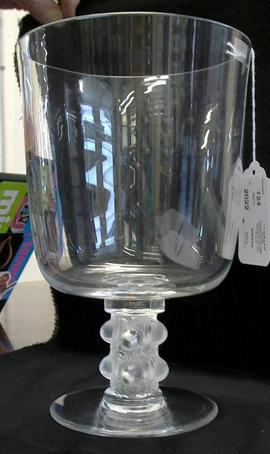 Saint Denis 9" Flower Vase by Lalique-1