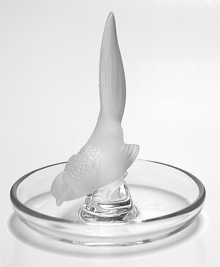 Faisan Round Pin Tray by Lalique-1