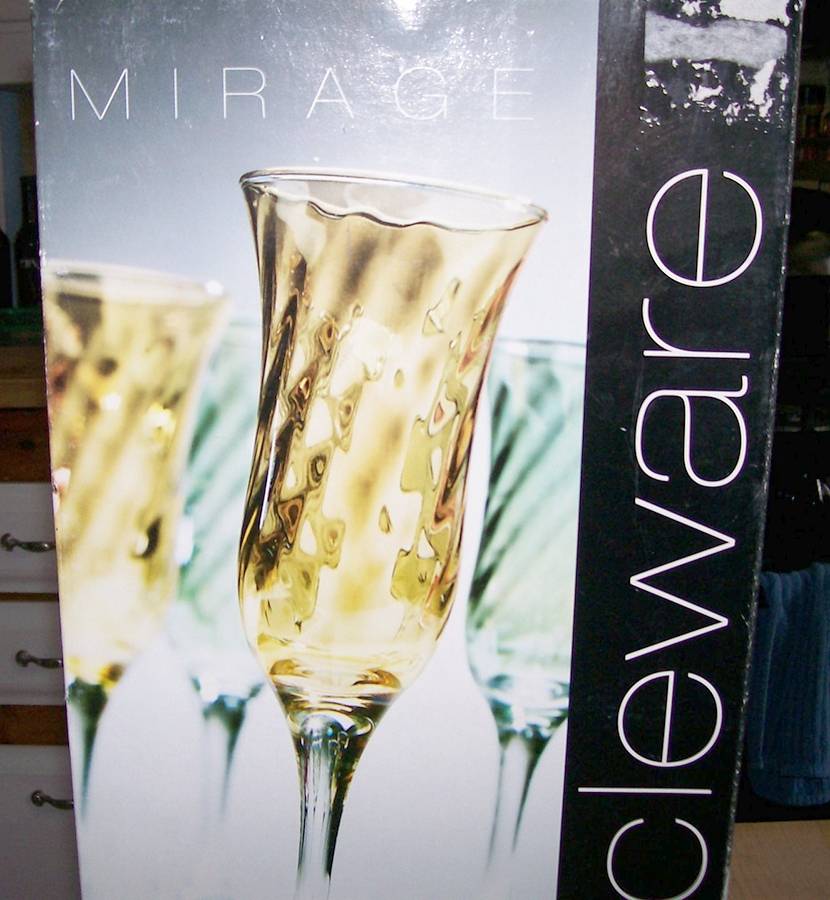 Mirage Green Fluted Champagne by Circleware Crystal-1