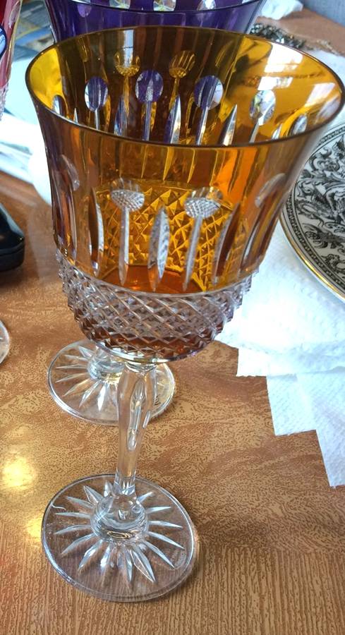 CDP3 Yellow Water Goblet by Crystal de Paris-1