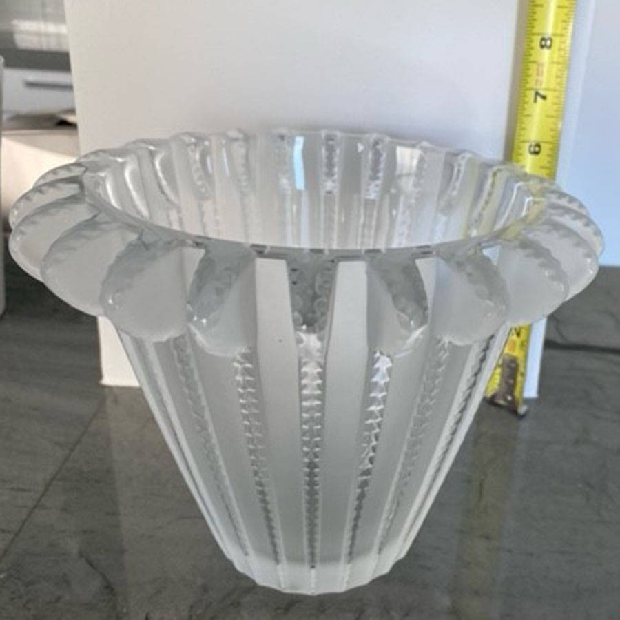 Royat 6" Flower Vase by Rene Lalique-1
