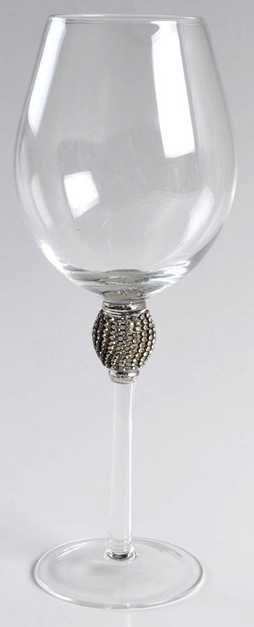Diamond Silver Water Goblet by Cellini-1